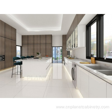 Custom smart luxury style white island kitchen cabinet